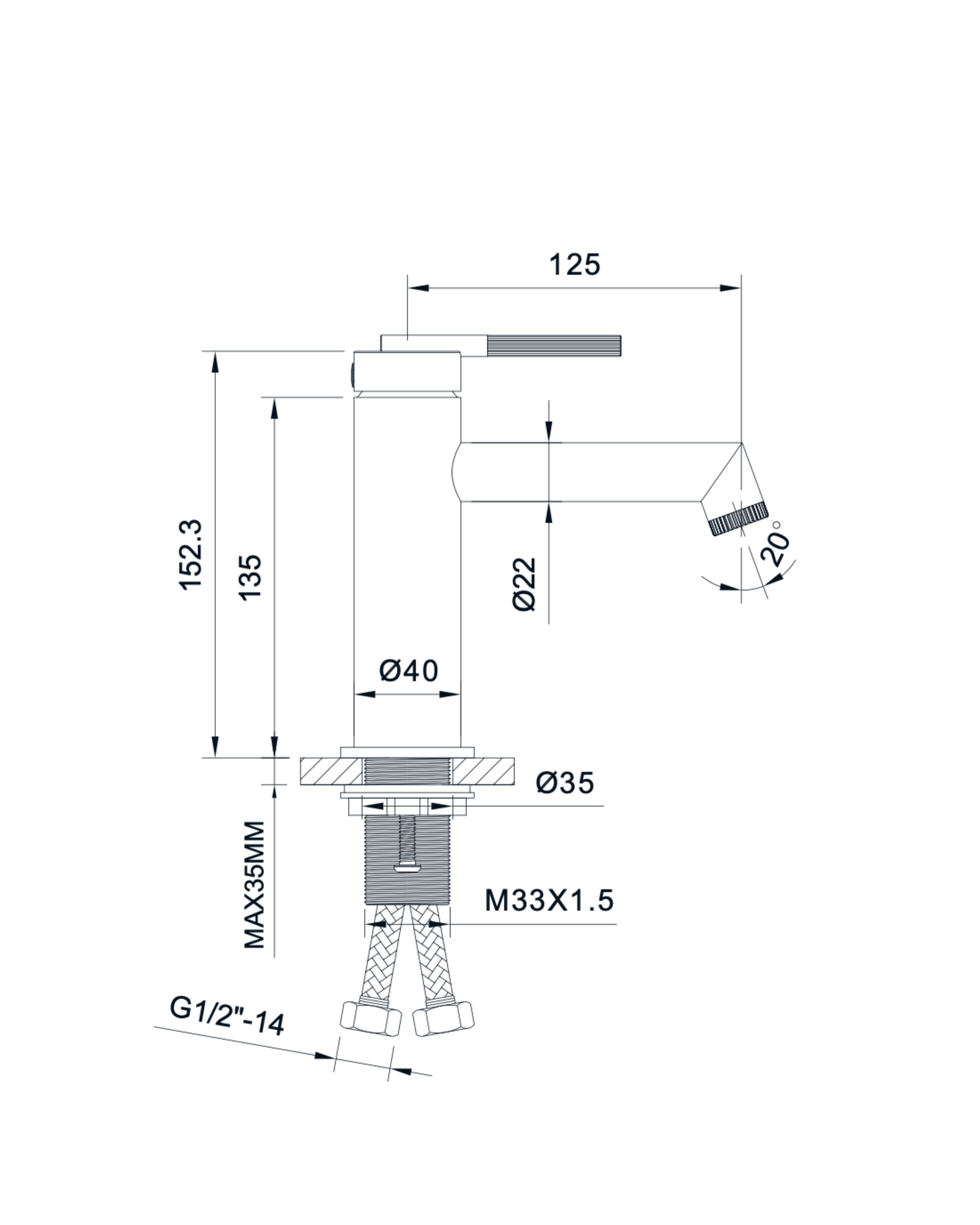 Newarc Opera Lavabo Bataryası Metalik Gri 985521G