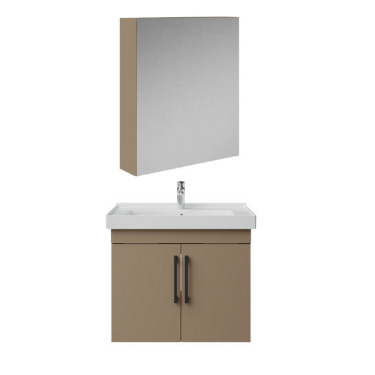 Creavit D20 Kapaklı Lavabo Dolabı Dolaplı Ayna Takımı Dafne 65 cm