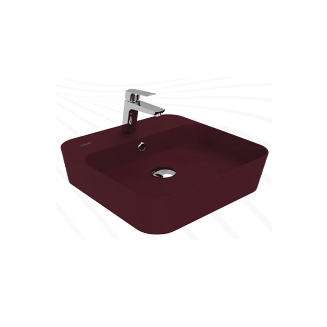Creavit LP046-00BR00E-0000 Loop Kare Çanak Lavabo - Berry