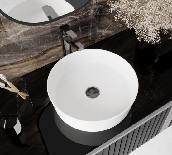 CREAVİT LP140 Loop Yuvarlak Çanak Lavabo Ø40 cm