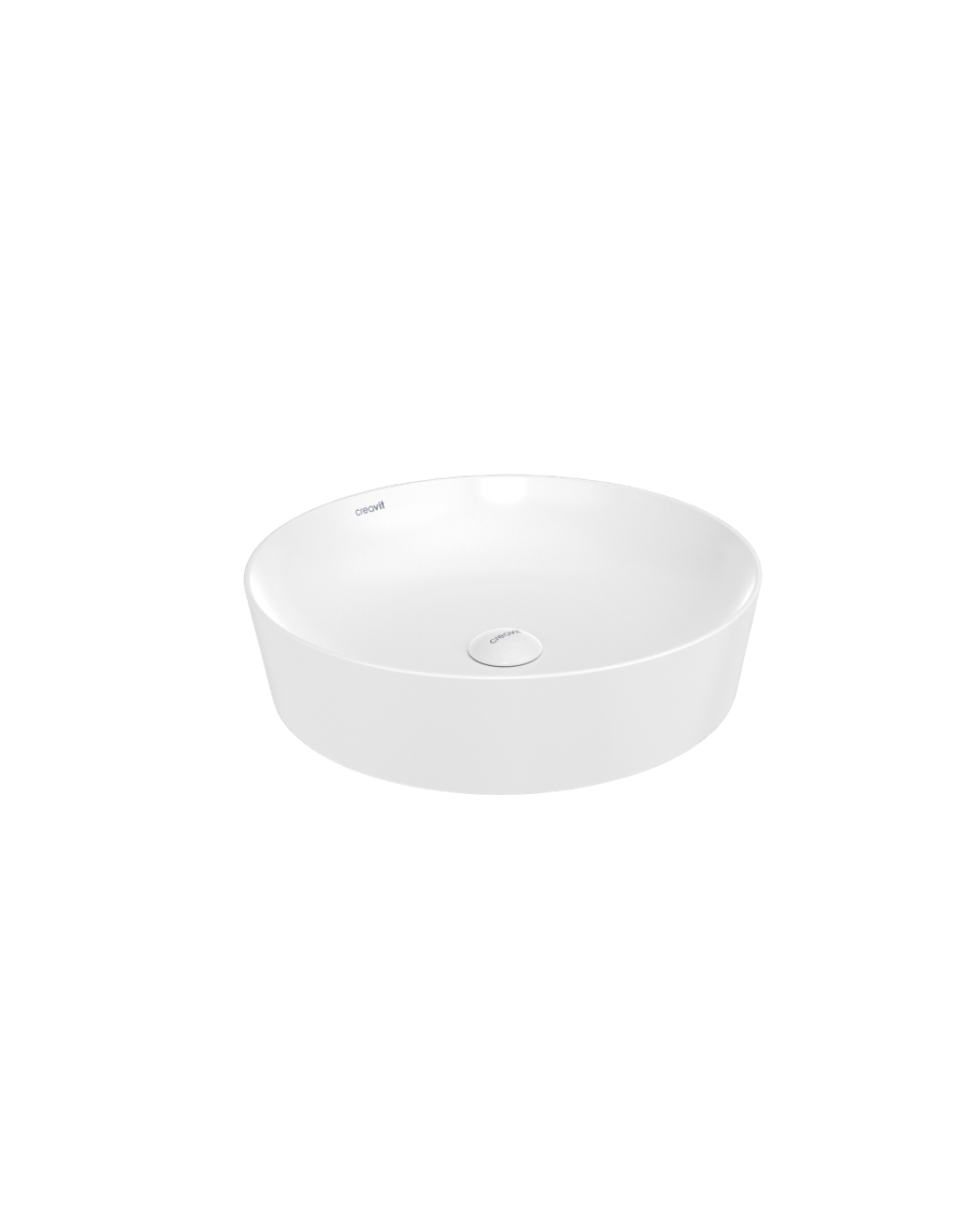 Creavit Ultra Kare Çanak Lavabo 45 Cm Parlak Beyaz UL145 