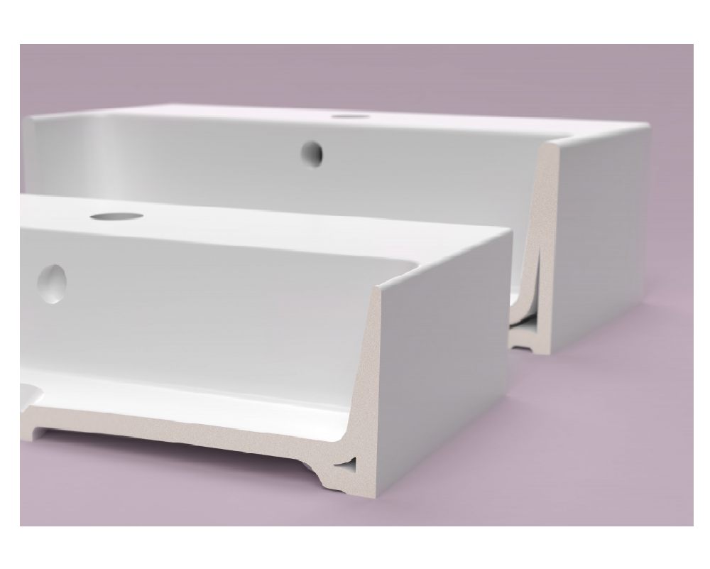 Creavit VX270-00CB00E-0000 Vox Tezgah Üstü Kare Lavabo 70 cm