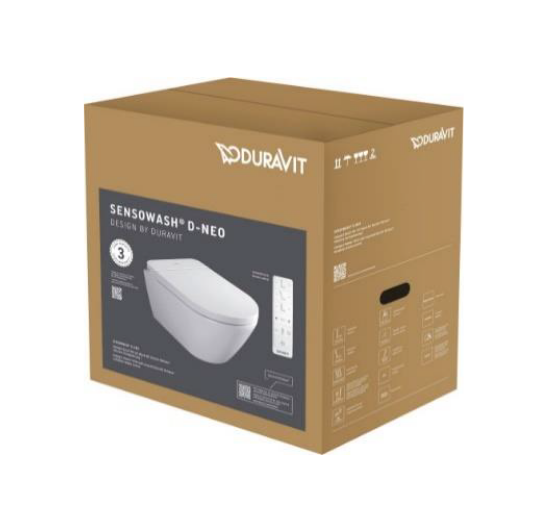 Duravit 654000012004300 SensoWash® D-Neo Akıllı Klozet Seti