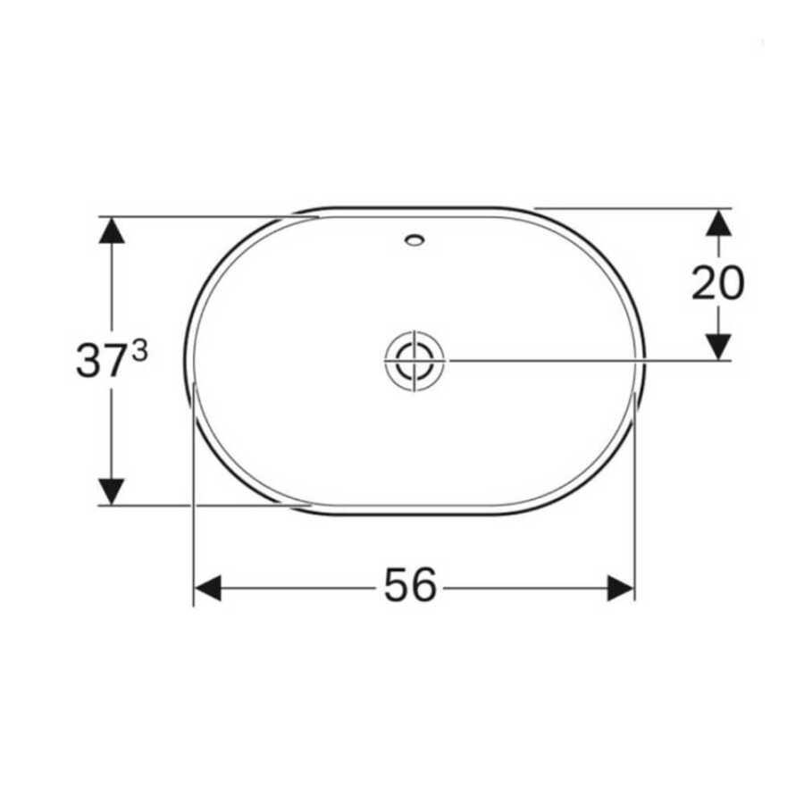 Geberit Variform Tezgah Üstü Lavabo