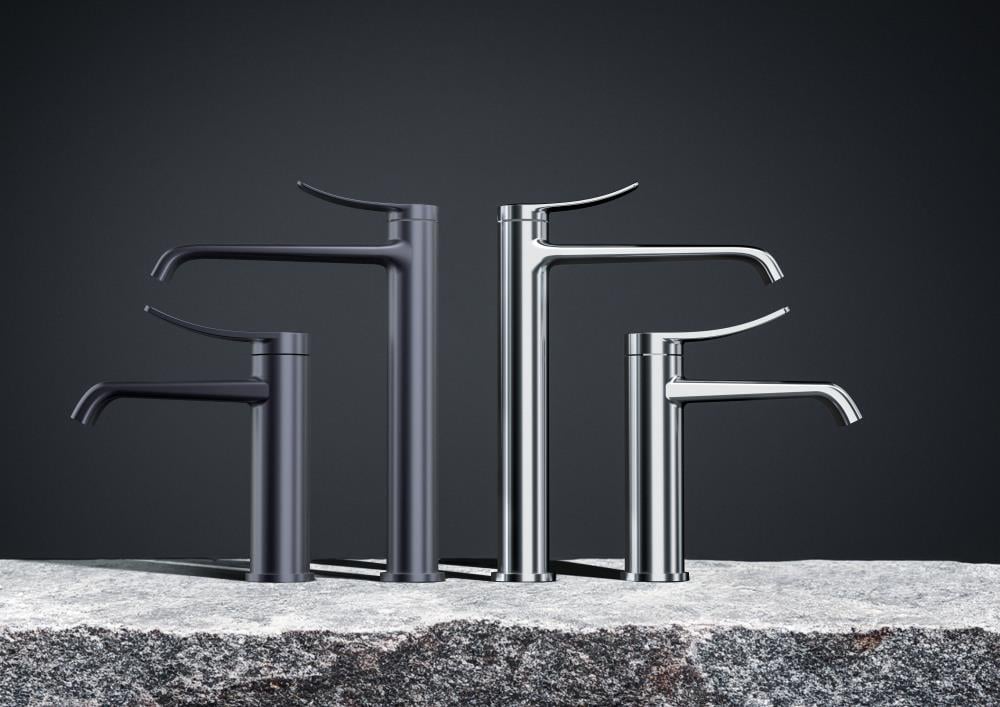 CREAVİT Lua Uzun Lavabo Bataryası Armatürü Metalik Gri LU6500GR