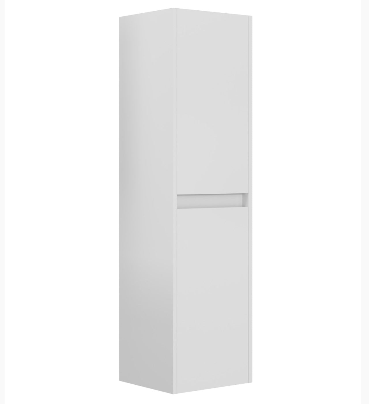 Orka Arno Kapaklı 40 cm Banyo Boy Dolabı Parlak Beyaz