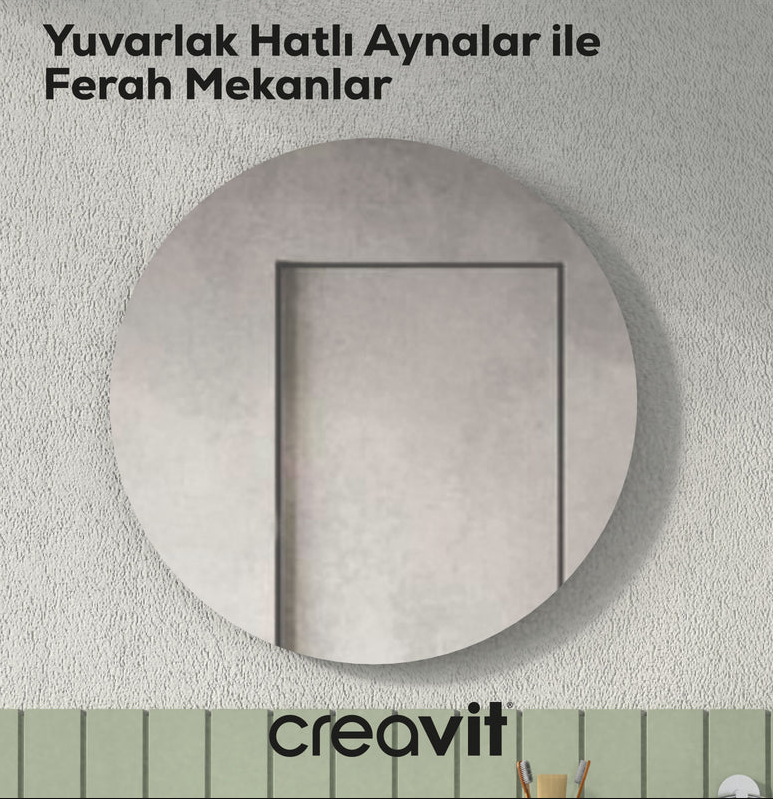 Creavit D10.YA065 D10 65 cm Yuvarlak Ayna