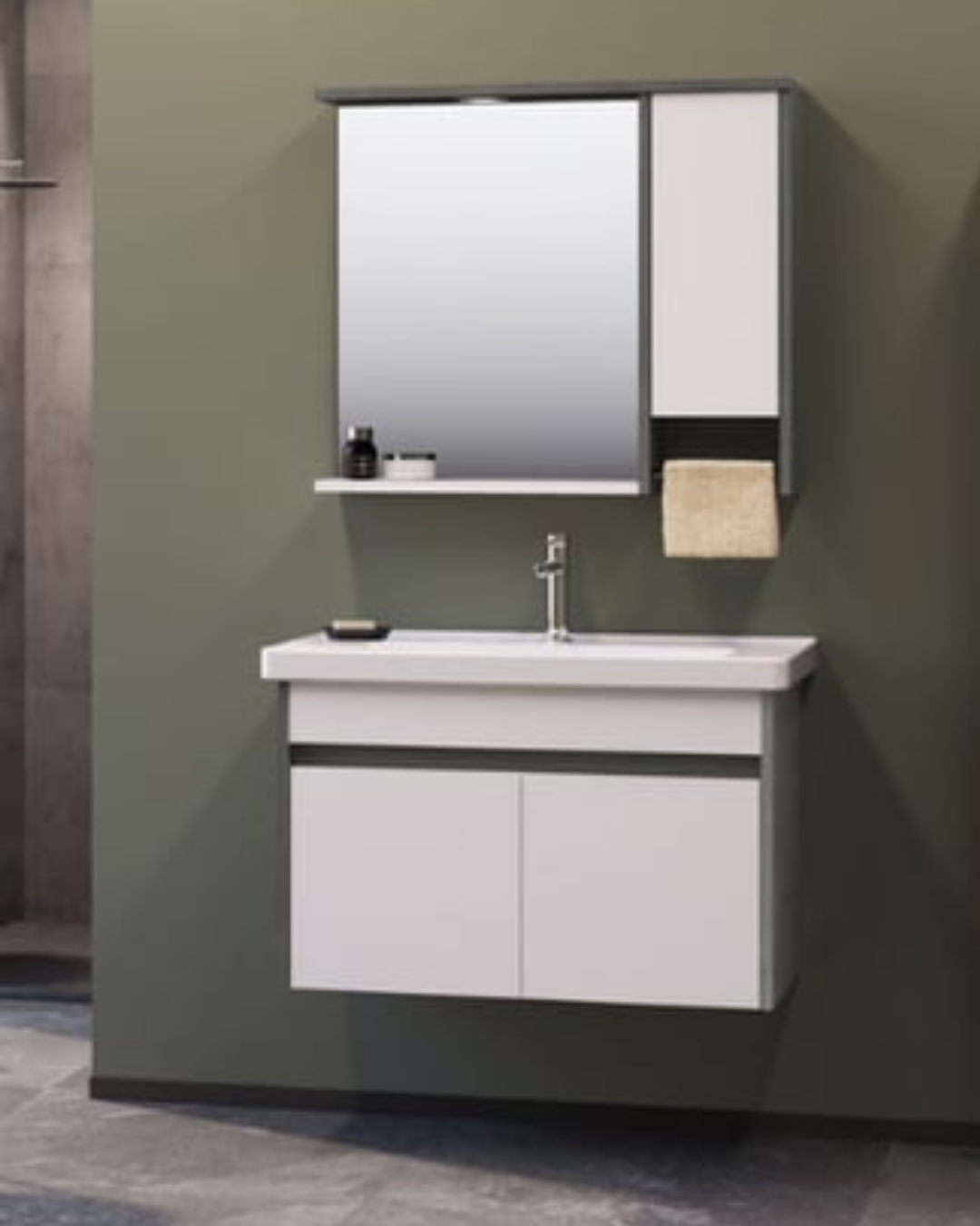 Orka Aydos 85 Cm Banyo Dolabı Takım