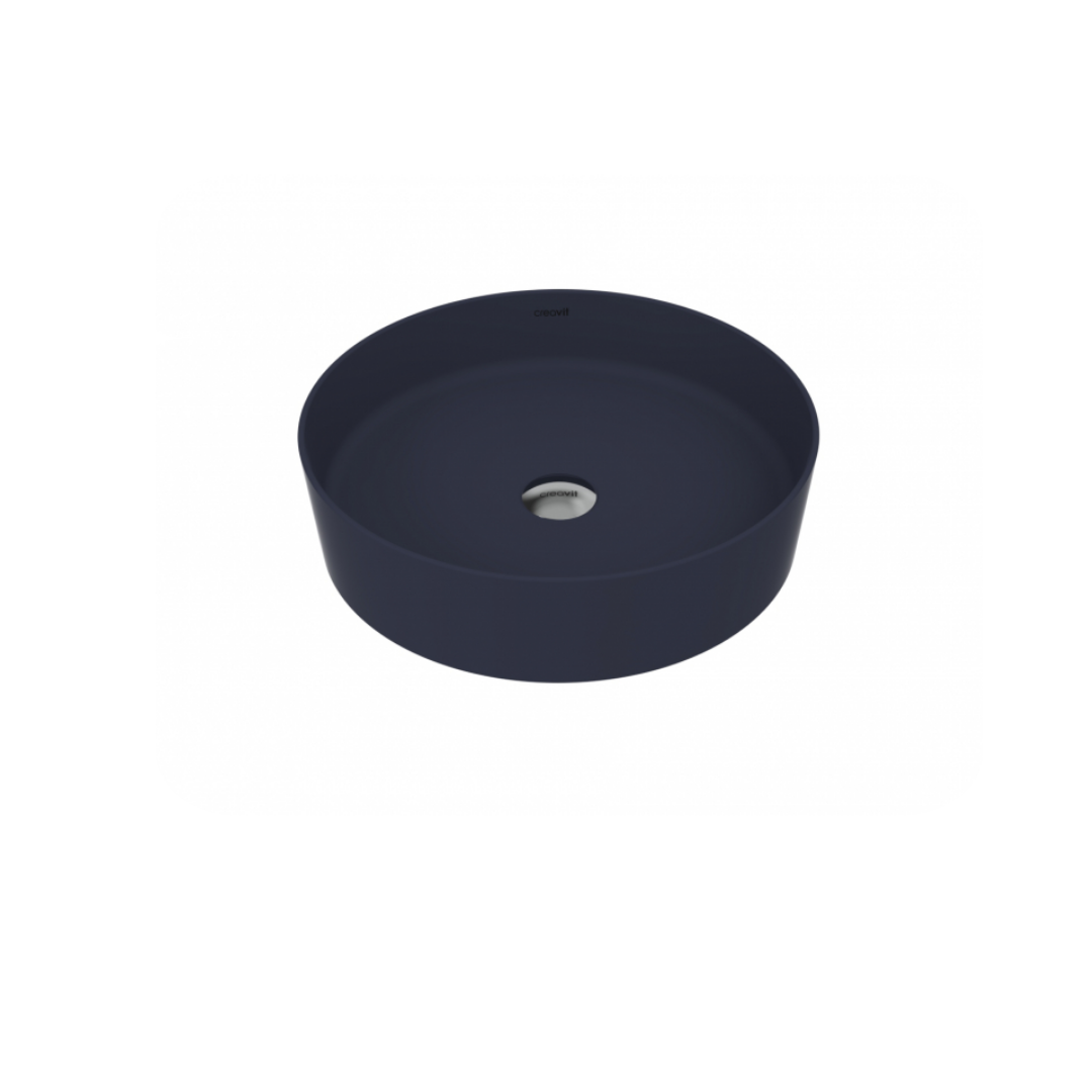 CREAVİT Loop Ø 45 cm Çanak Lavabo LP145-00BM Mat BASALT (Lacivert)