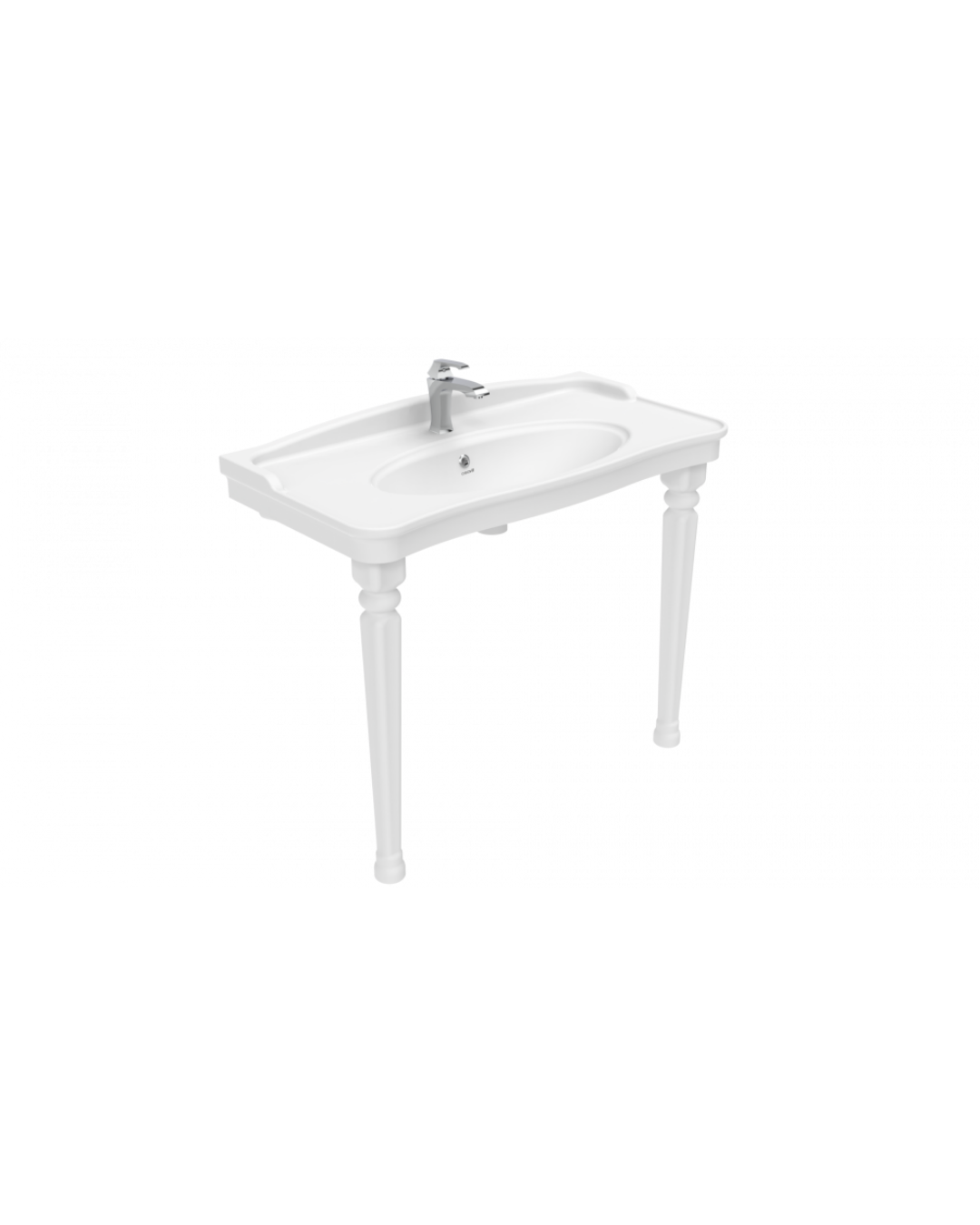 Creavit Antik 100 cm Lavabo 2 adet antik ayak AN100