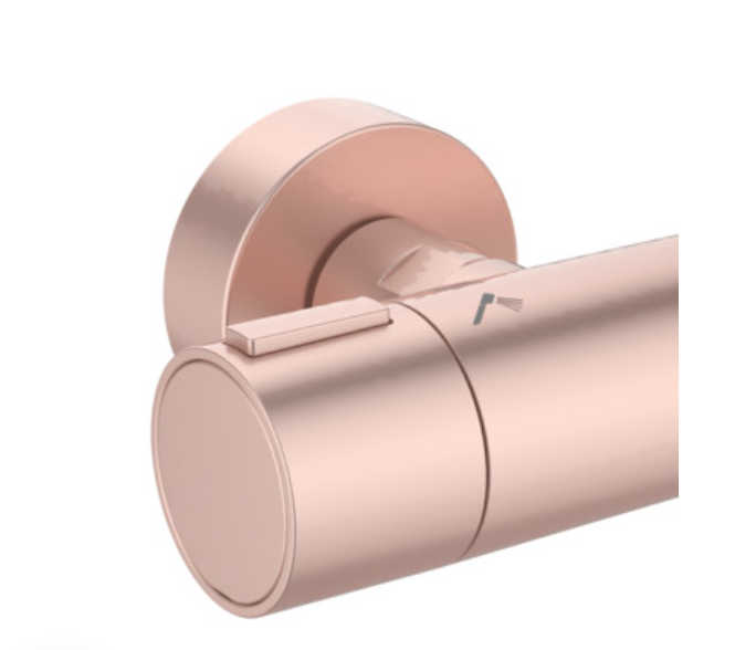 İdeal Standard BD583RO Ceratherm Alu+ Termostatik Duş Sistemi-Rose