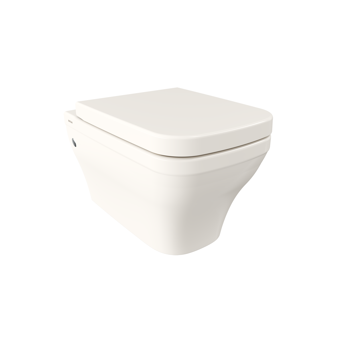 Bocchi 1304-014-0128 Firenze Rimless Asma Klozet ve Kapağı Parlak Bisküvi