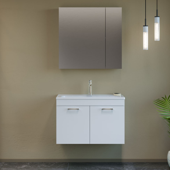 Orka Bafa 80 Cm Banyo Dolabı Takım  Beyaz