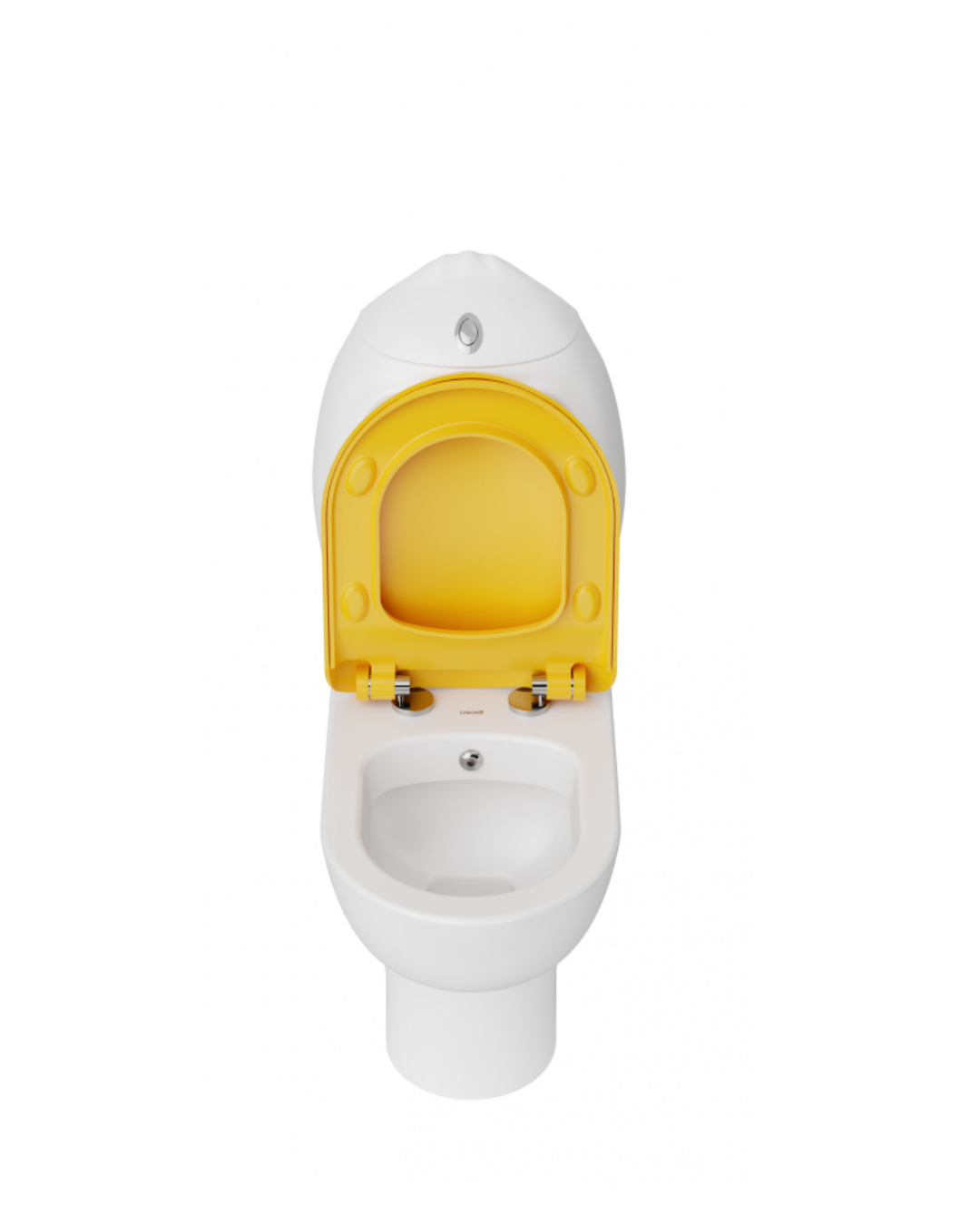 CREAVİT Ducky Duvara Dayalı Çocuk Klozet, Rezervuar Ve Kapak DC360