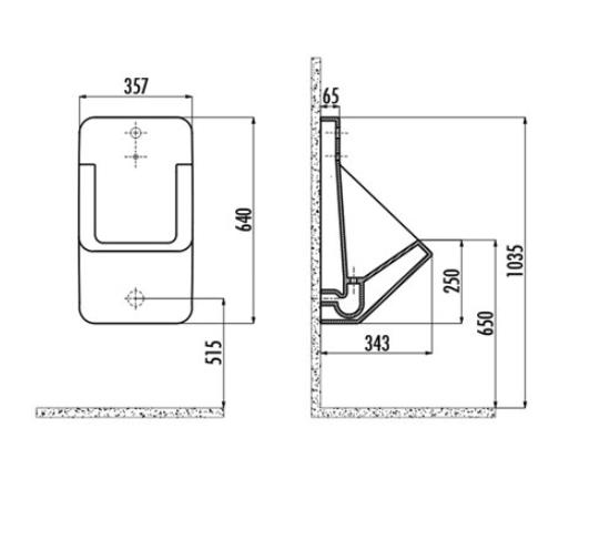 CREAVİT TP640 Ankastre Fotoselli Pisuar