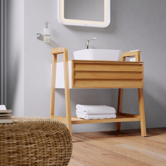 Creavit Truva  Banyo Dolabı Takımı 80 cm 
