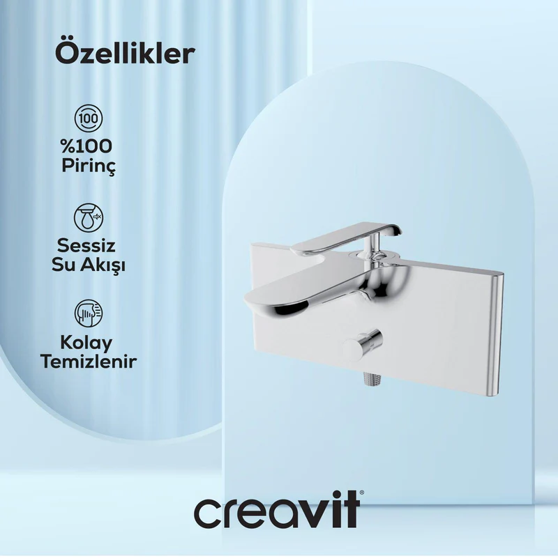 Creavit BL2511-B  BLOOM BEYAZ BANYO BATARYASI