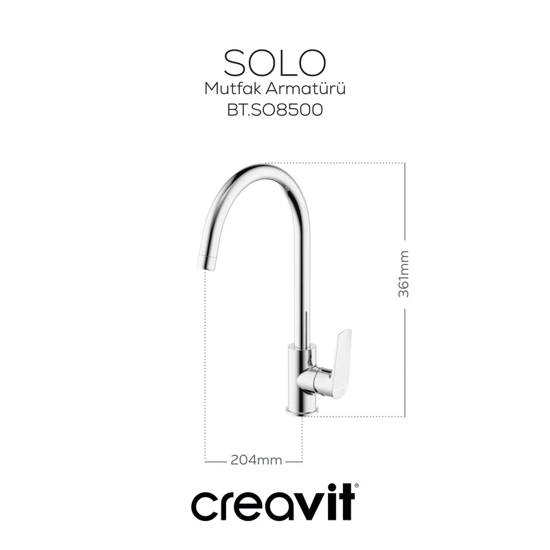 Creavit SO8500 Solo Mutfak Bataryası
