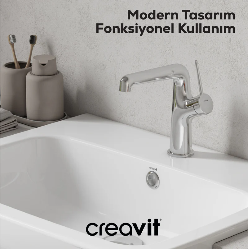 CREAVİT Flow Lavabo Bataryası Armatürü FL1500