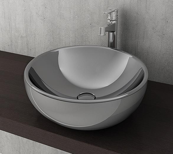 Bocchi Venezia Çanak Lavabo 45 cm Gümüş 1119-401-0125
