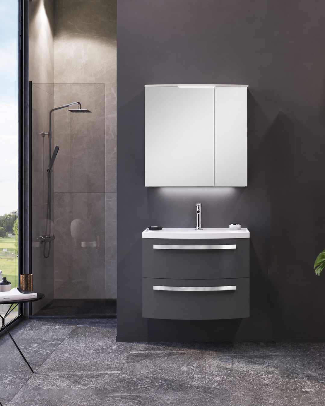 Orka Urla 70 cm  Banyo Dolabı Takım 