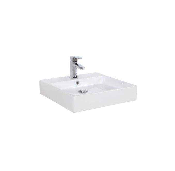 CREAVİT Next 50x50 cm Setüstü Düz Kare Lavabo NX255