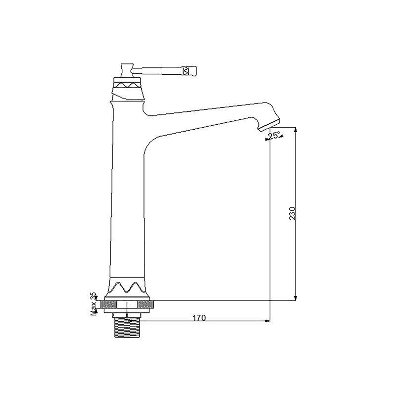 NEWARC PERA ÇANAK TİPİ LAVABO BATARYASI