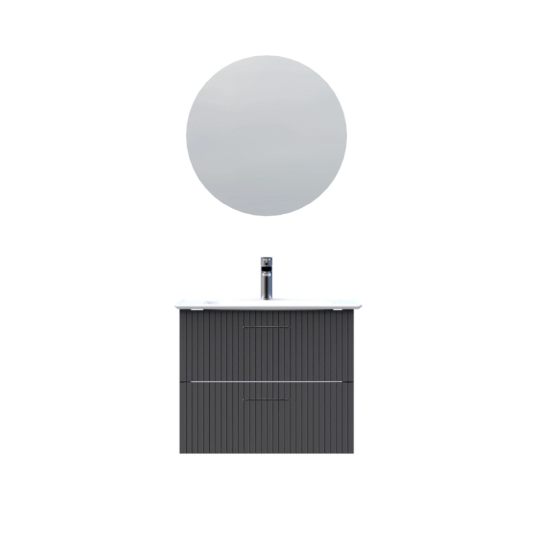 Creavit E10 Lake Kapaklı Erine Lavabolu Banyo Takmı 65 cm