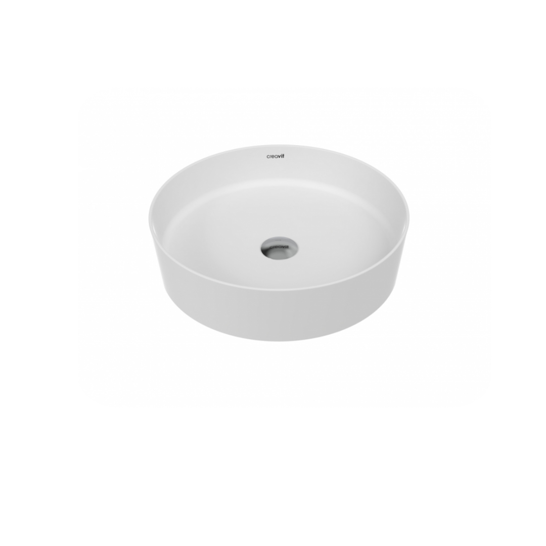 Creavit LP145.00MB Loop Yuvarlak Çanak Lavabo Ø45 cm Mat Beyaz