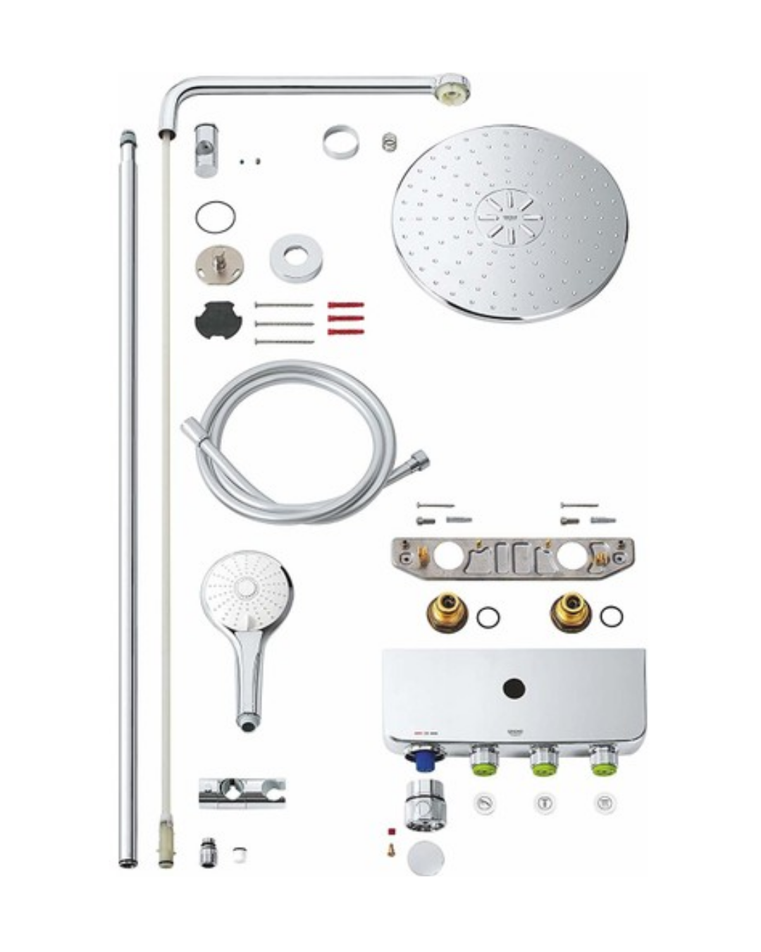 Grohe Euphoria SmartControl System 310 Duo Duvara Monte Termostatik Bataryalı Duş Sistemi 26507000