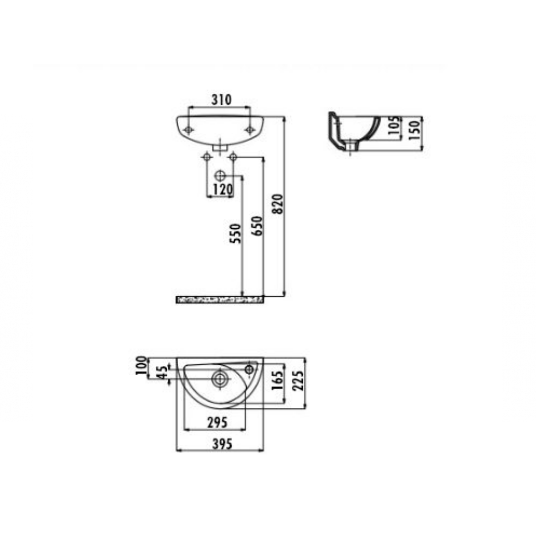 Creavit TP040 Oval Lavabo 23X40 cm Beyaz