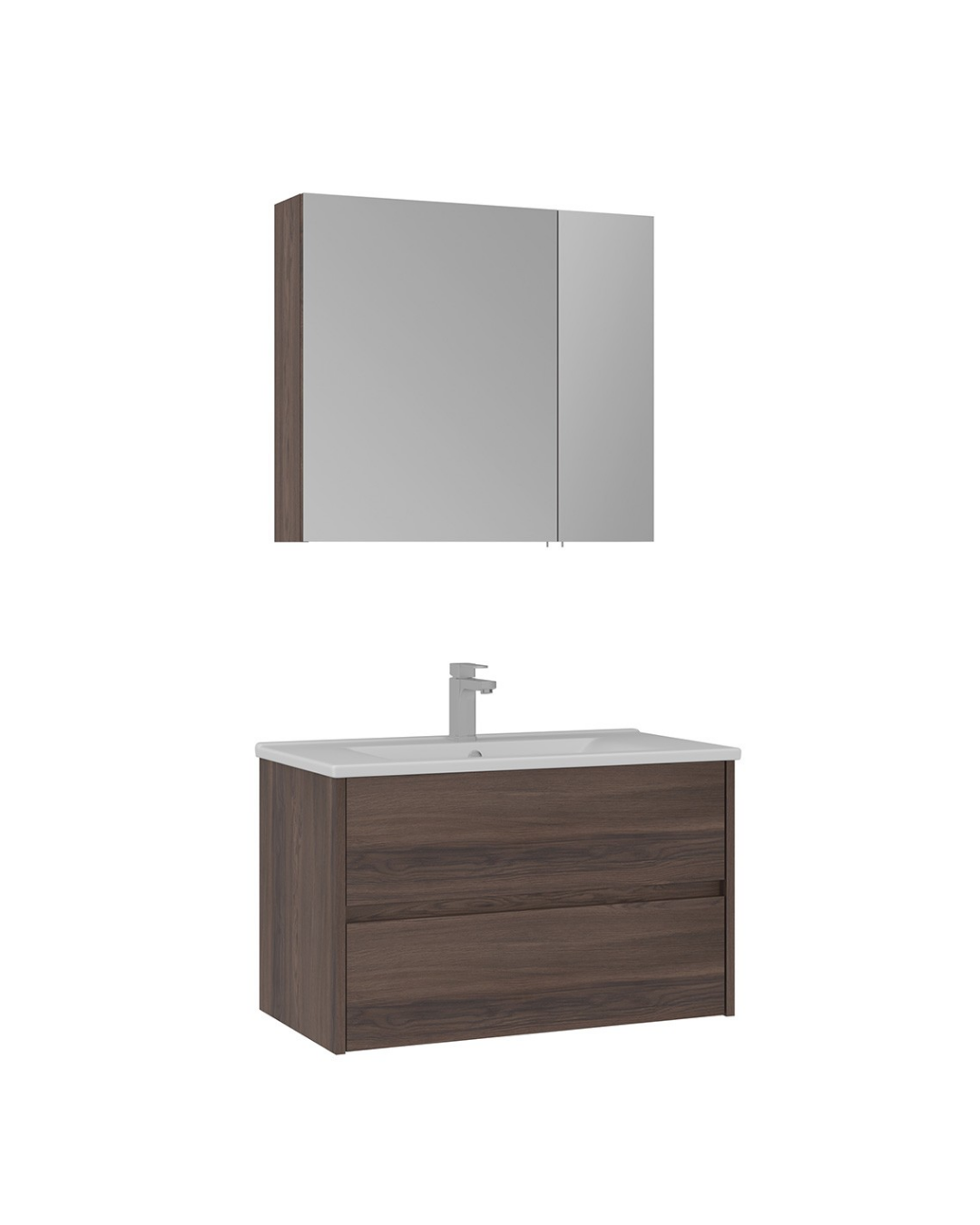 Orka Side 85 CM Çekmeceli Banyo Dolabı Takım Navaro