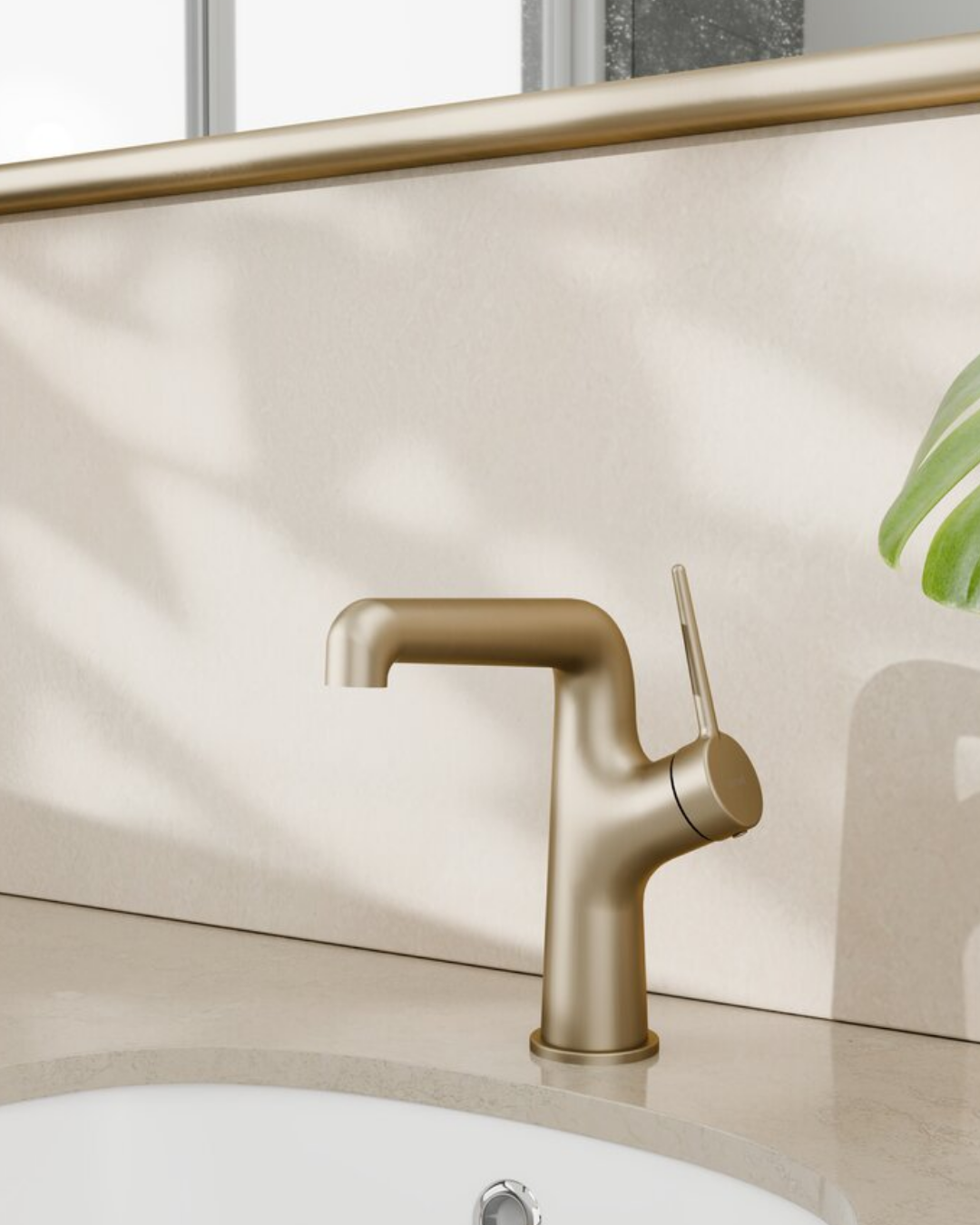 Flow Lavabo Armatürü Brush Gold FL1500BG