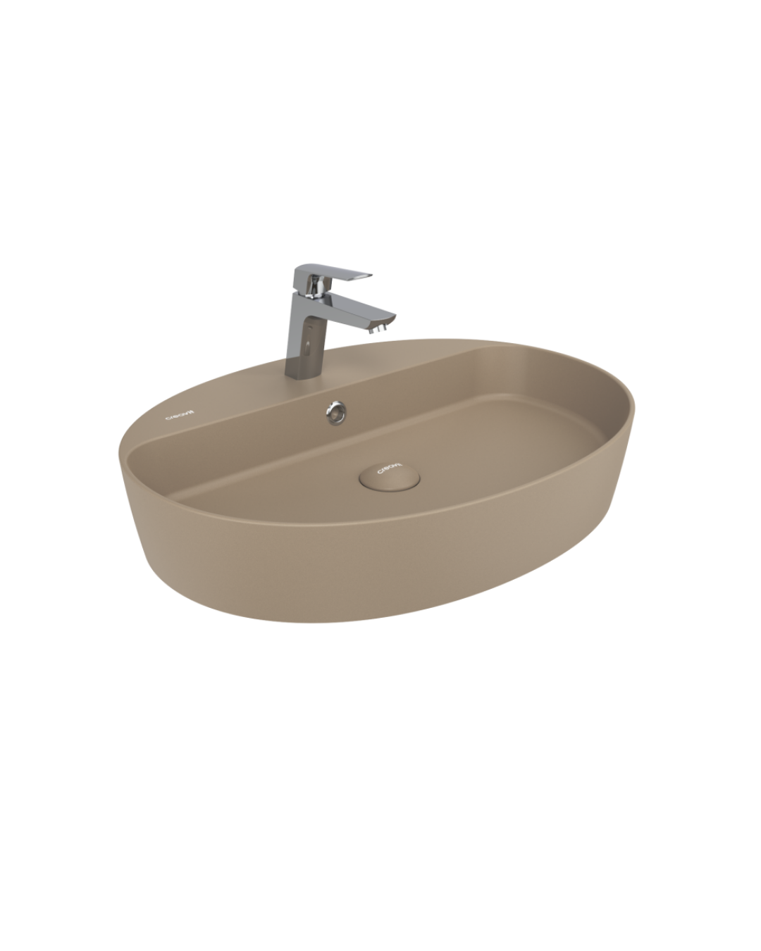 Creavit Loop Oval Çanak Lavabo 45x60 cm Mat Cappuccino LP161-00CM