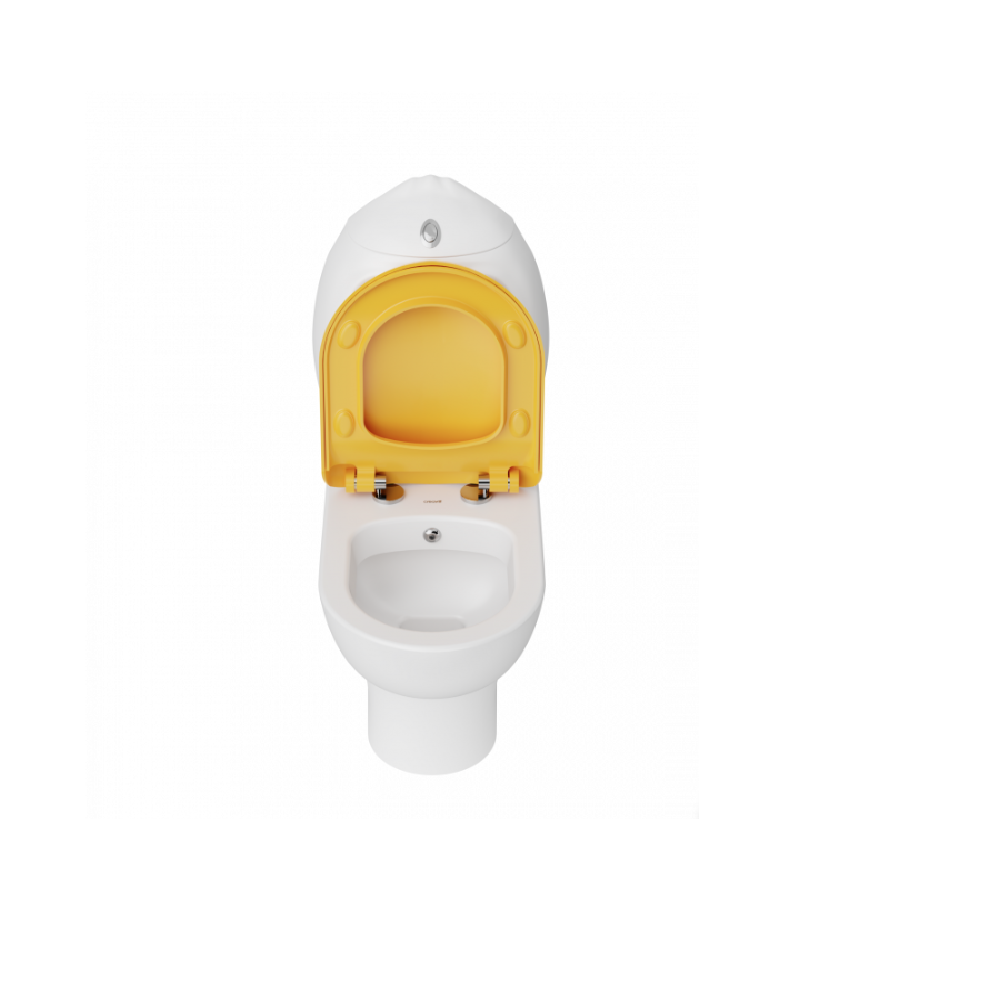 CREAVİT Ducky Duvara Dayalı Çocuk Klozet, Rezervuar Ve Kapak DC360