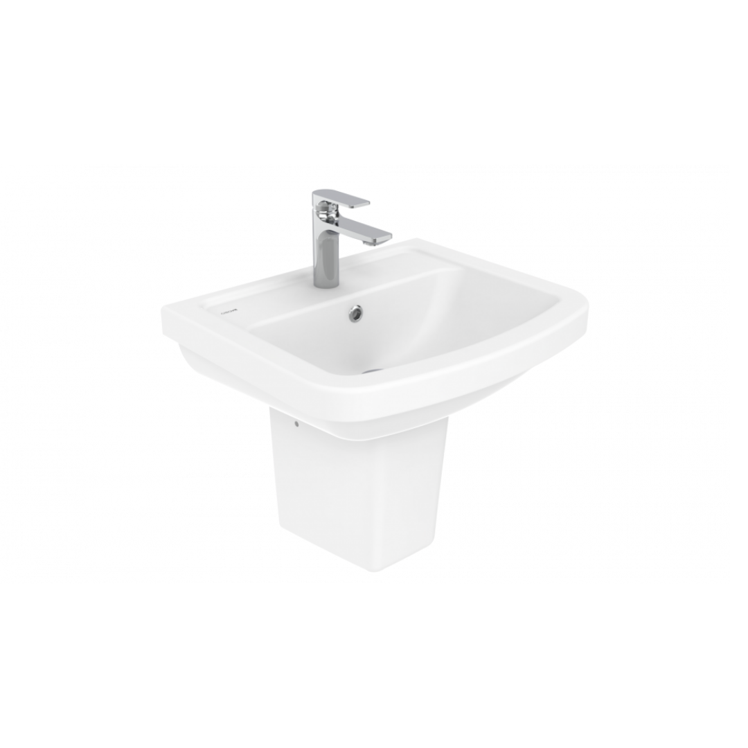 KY055 Key Köşeli Lavabo Key Yarım Ayak 45x55 cm