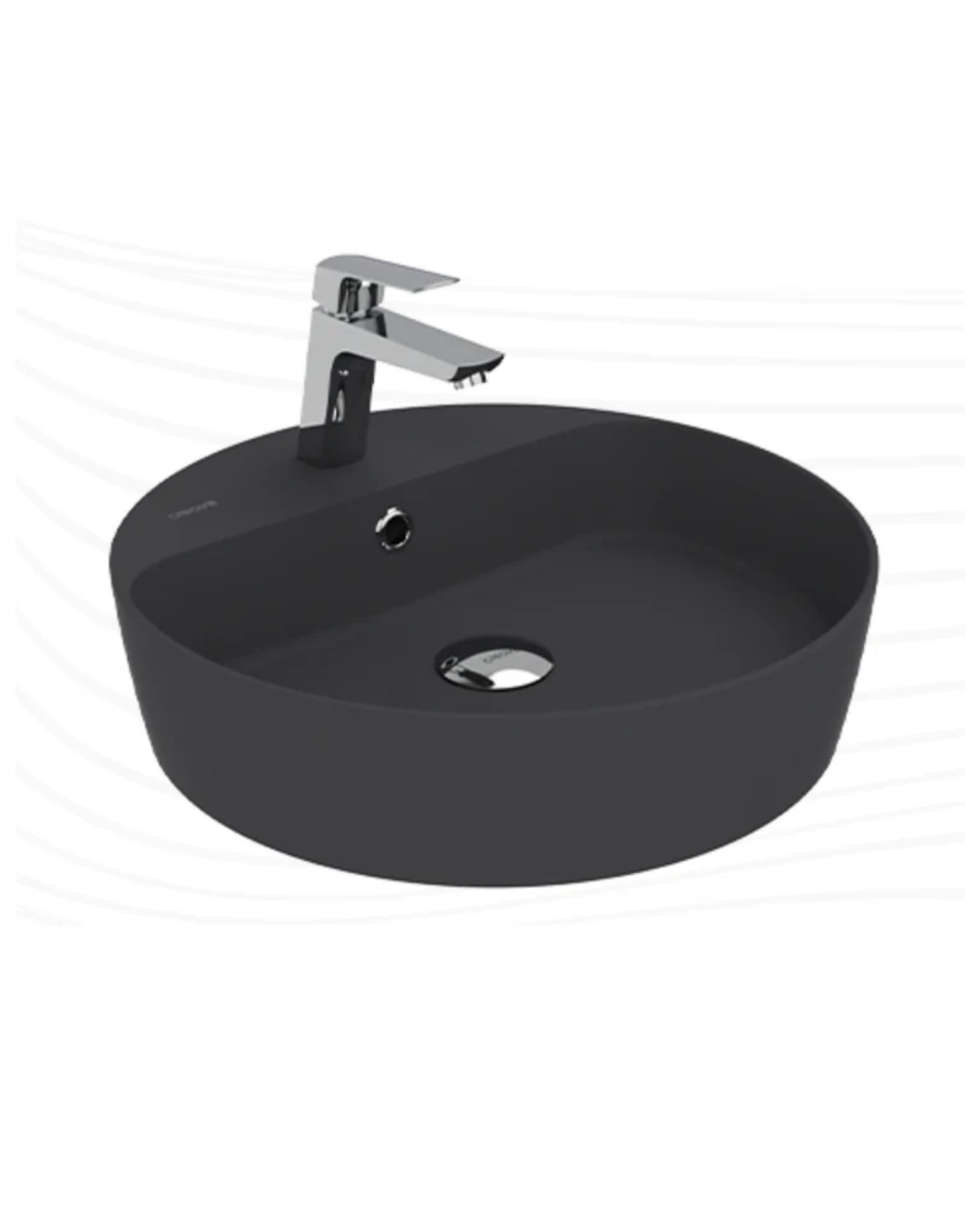 Creavit Loop 45cm Masa Üstü Çanak Lavabo Mat Antrasit LP146-00AM