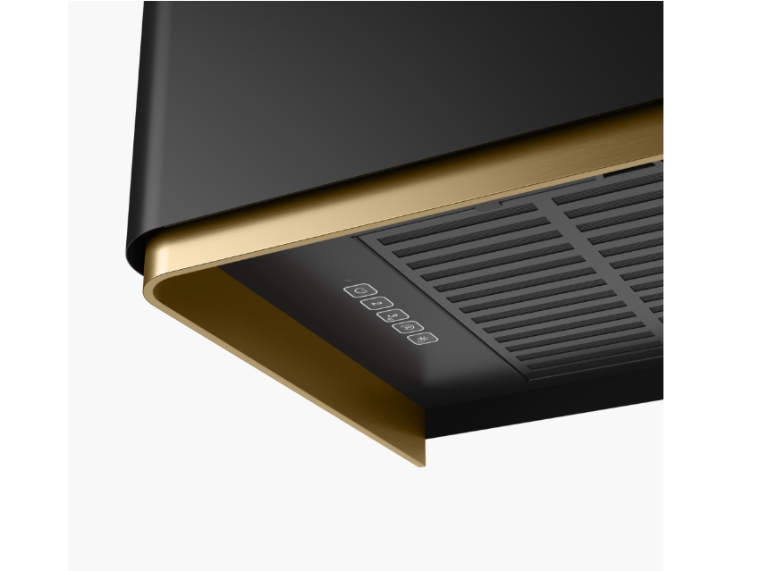 FRANKE Mythos Masterpiece FMY W BK M/GD 80 KL Matt Black+Gold Davlumbaz 335.0729.962