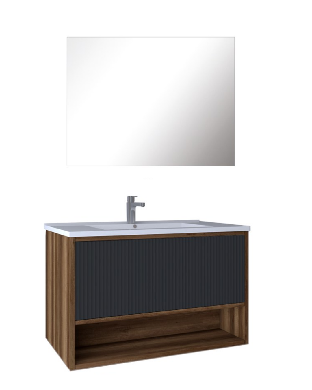 Kobos Elegant Banyo Mobilyası Takımı Tek Çekmeceli