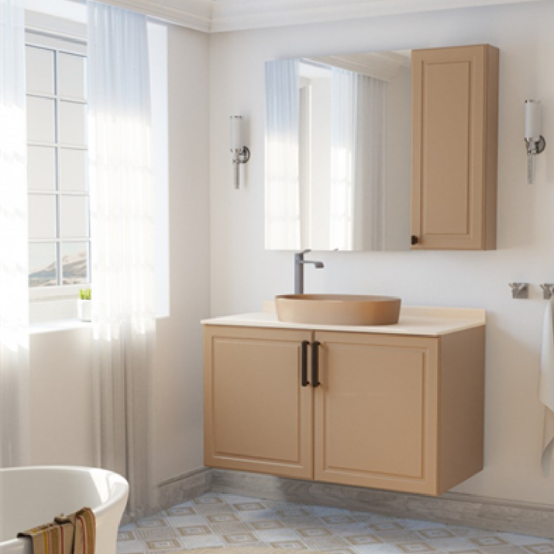 Creavit LP160 Loop Oval Çanak Lavabo 40x60 cm Mat Cappuccino