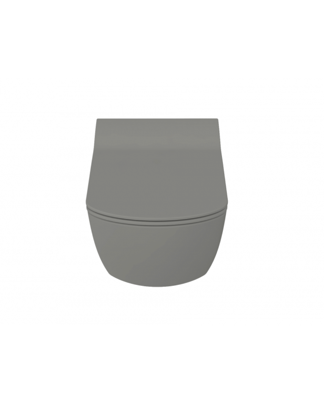 Creavit Elegant Rim-Off Kanalsız Duroplast Yavaş Kapanan Klozet Kapaklı Cool Grey Set EG321-00CG00E-0000