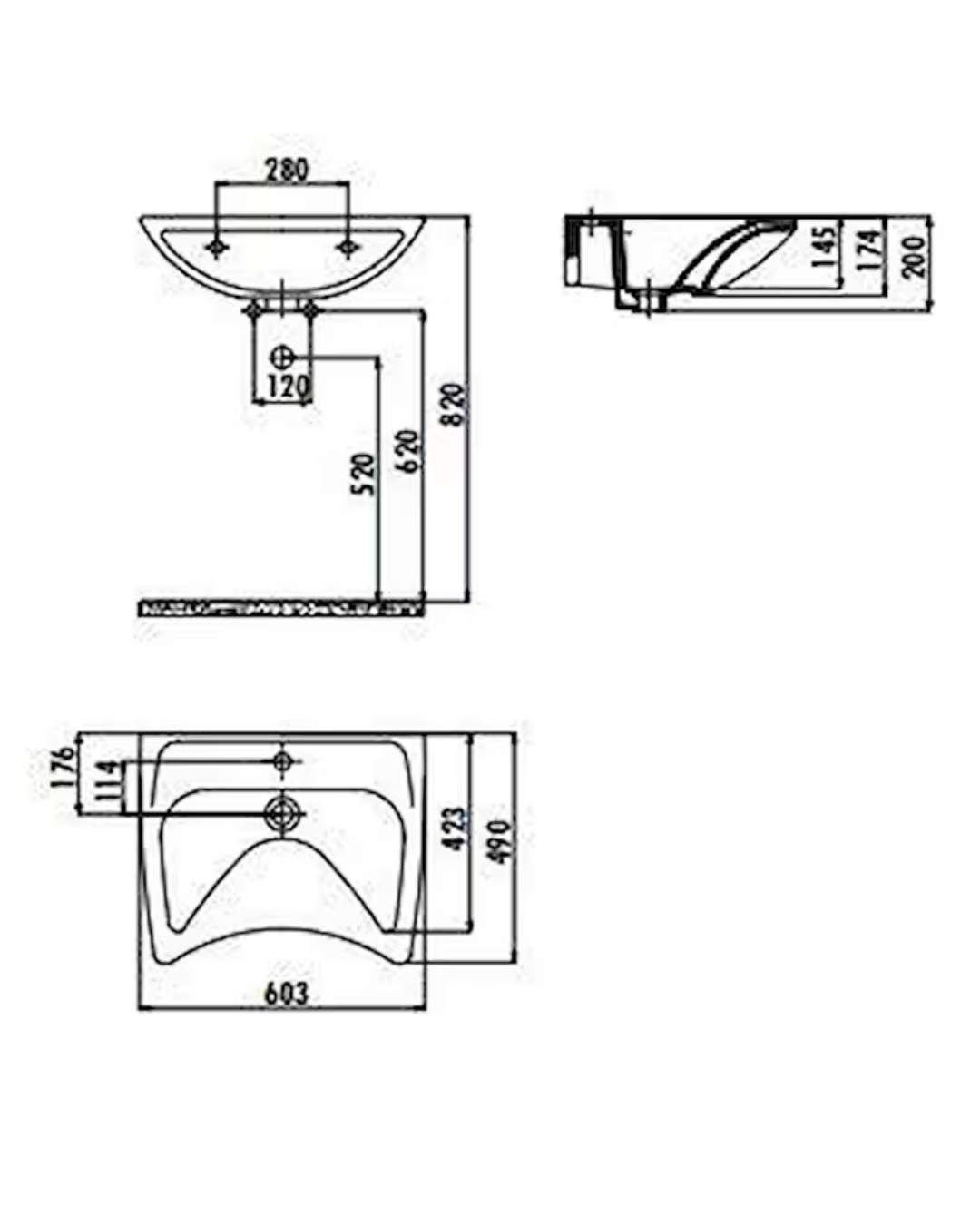 Creavit Bedensel Engelli Lavabo 60 cm BD060