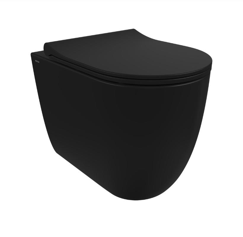 Bocchi 1528-004-0128 Venezia Rimless Tek Klozet ve Kapağı Mat Siyah