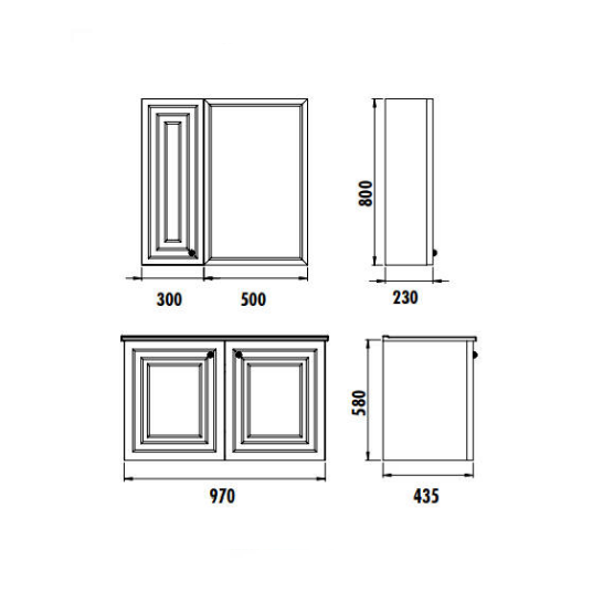 Creavit Kayra Mat Mavi Lavabo Dolabı Takımı Dolaplı 100 cm