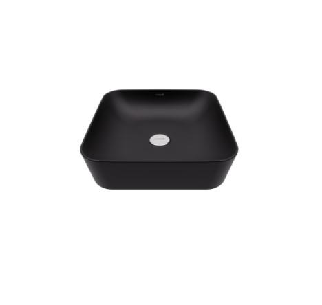Creavit UL040 Ultra Kare Çanak Lavabo 40 cm Mat Siyah