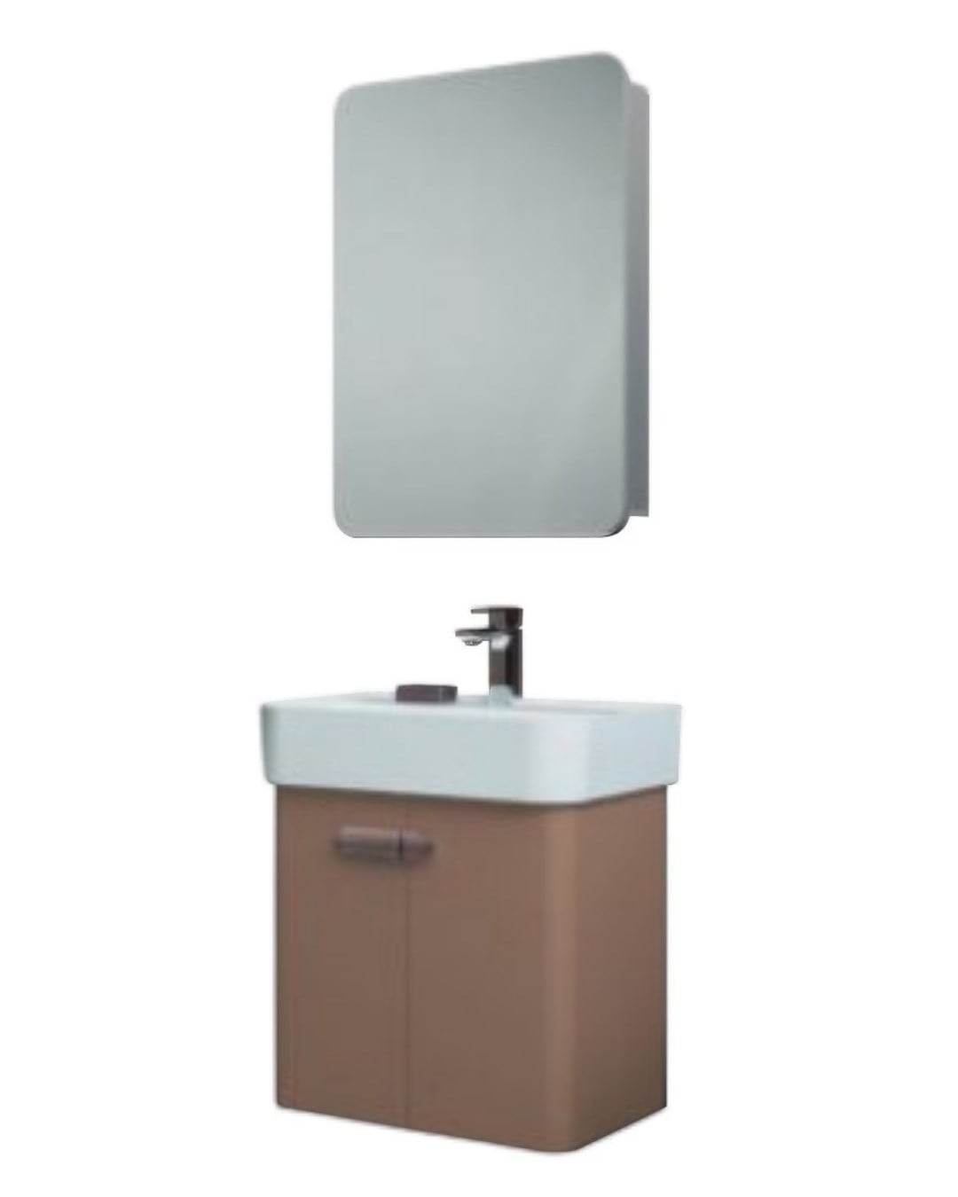 Orka Orbit 55 CM Banyo Dolabı Takımı Parlak Vizon