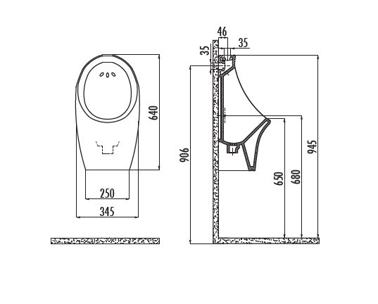 CREAVİT TP611 Üstten Su Girişli Pisuar