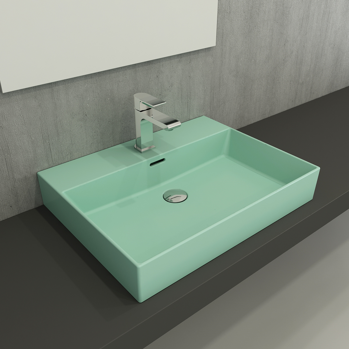 Bocchi Milano Lavabo 60 cm Mat Mint Yeşil 1376-033-0126