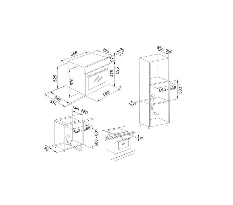 FRANKE Maris FMA 86 H SG Slate Grey Fırın 116.0738.937