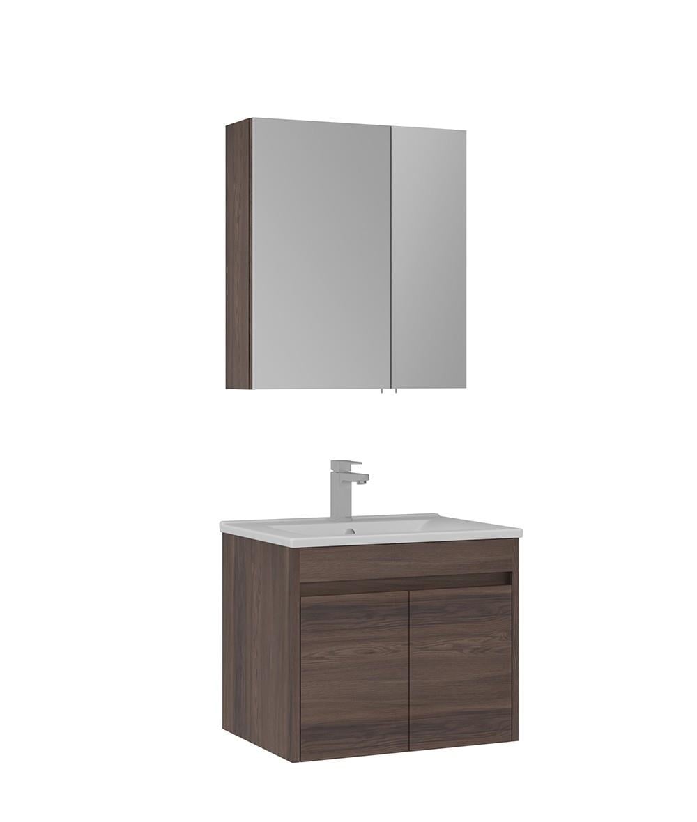Orka Side 65 CM Kapaklı Banyo Dolabı Takım Navaro